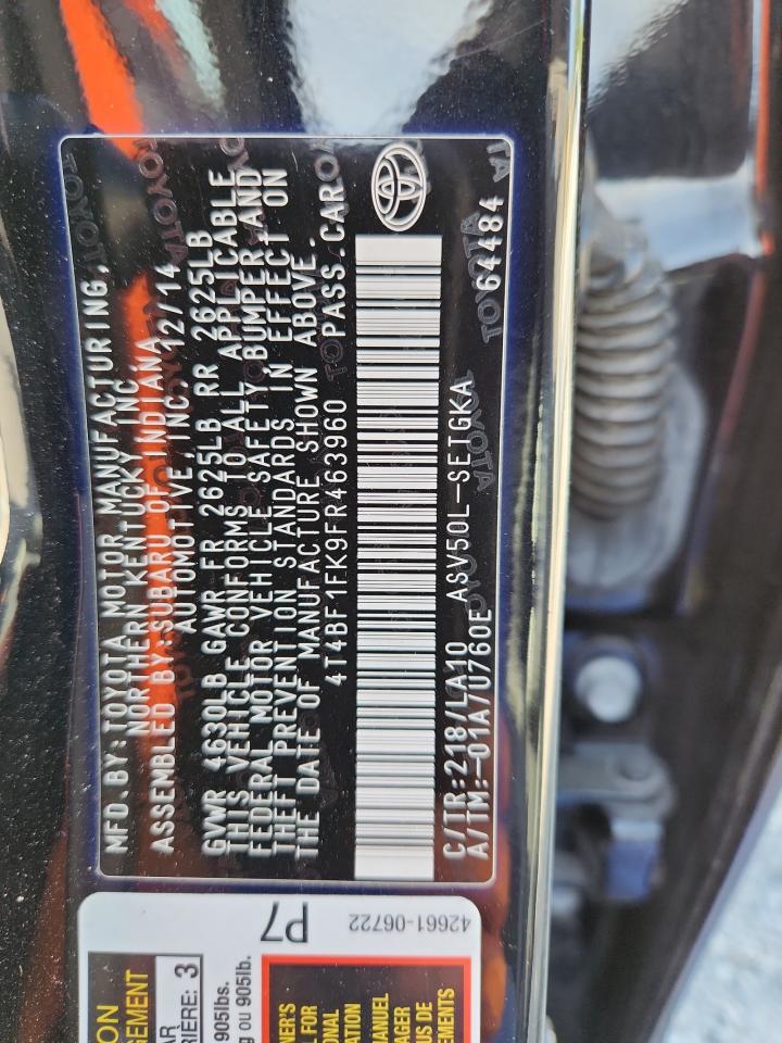 Toyota Camry Le Image 8