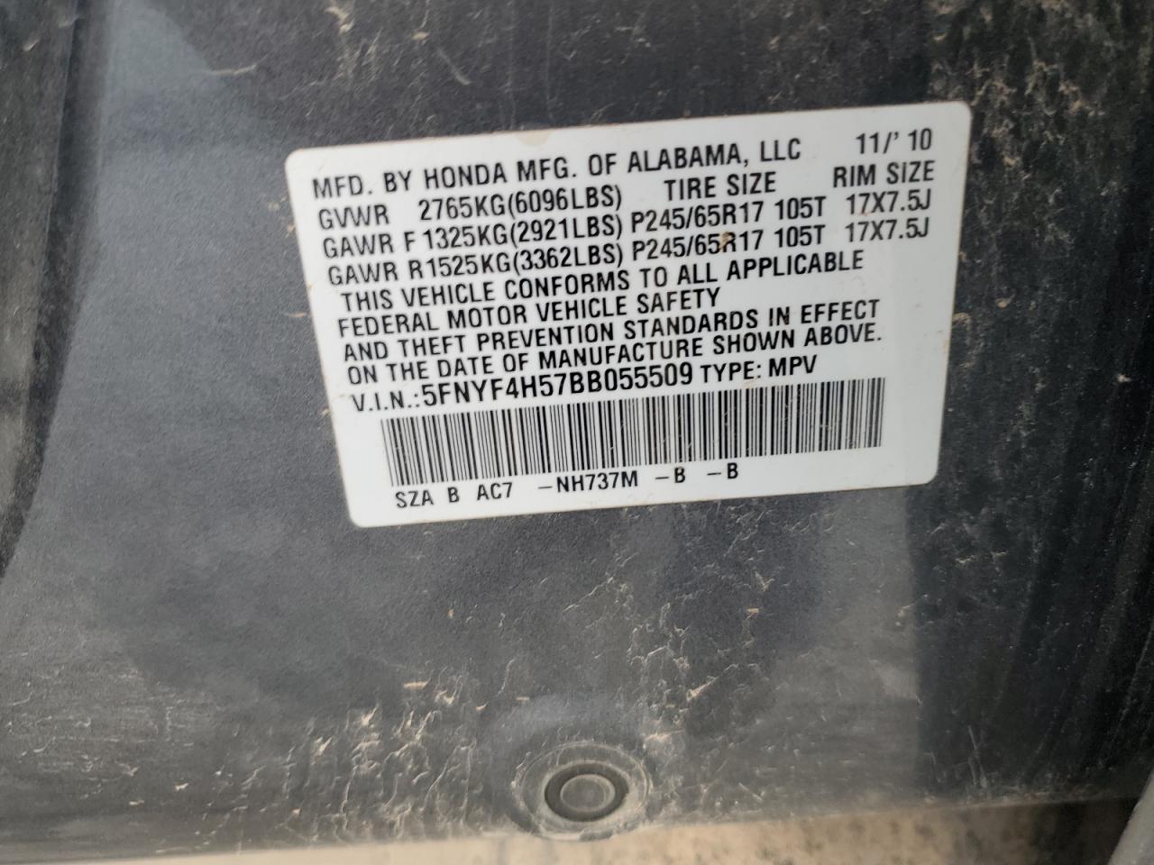 Honda Pilot Exl Image 8