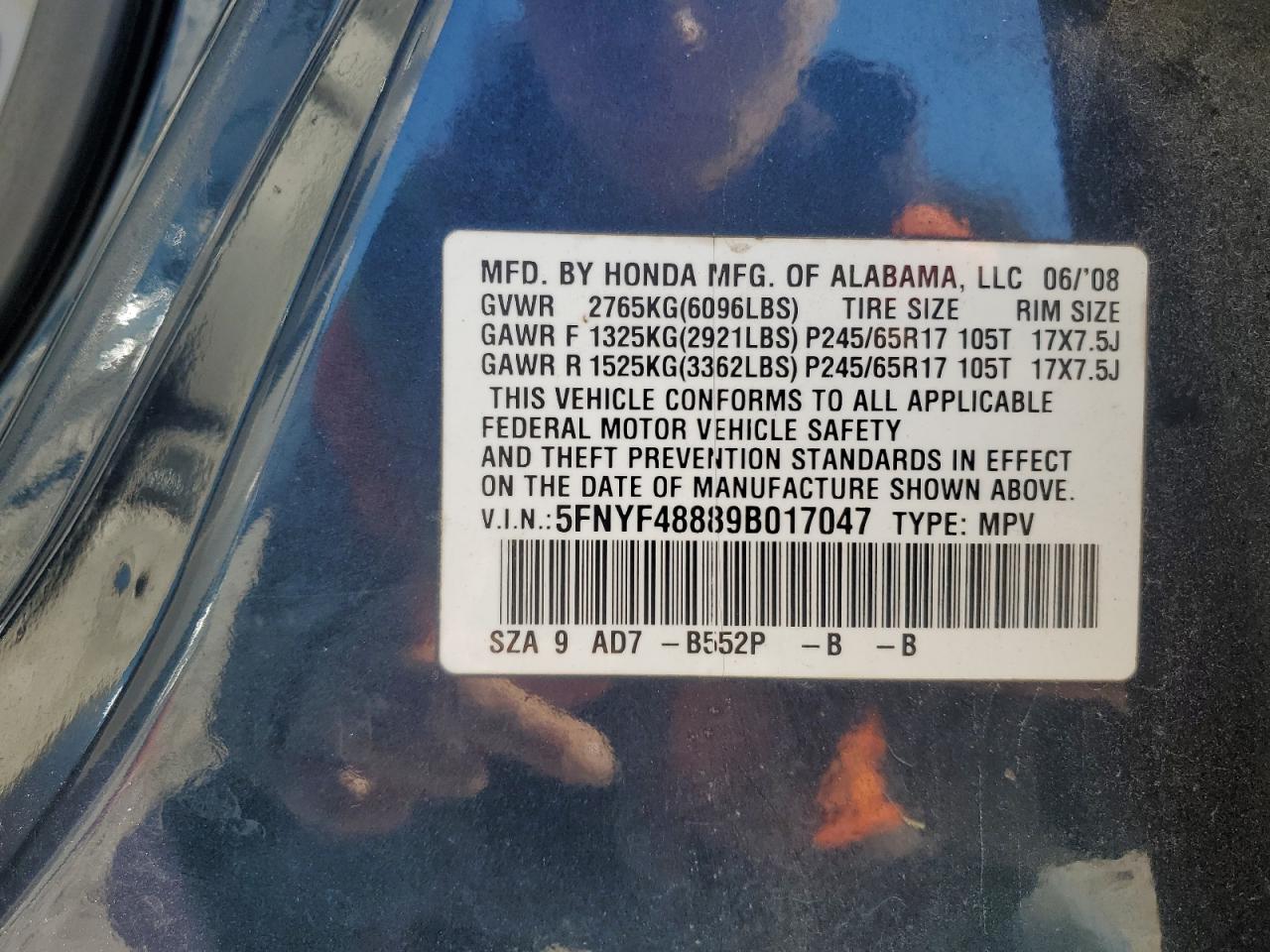 Honda Pilot Touring Image 12