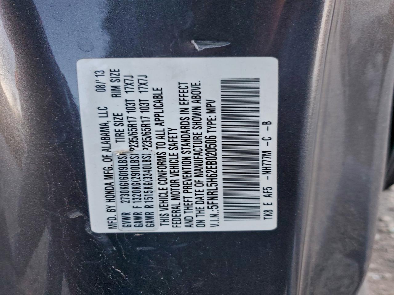 Honda Odyssey Exl Image 13