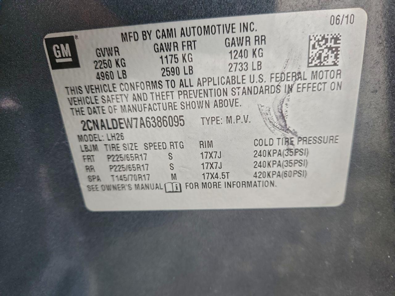 Chevrolet Equinox Lt Image 2