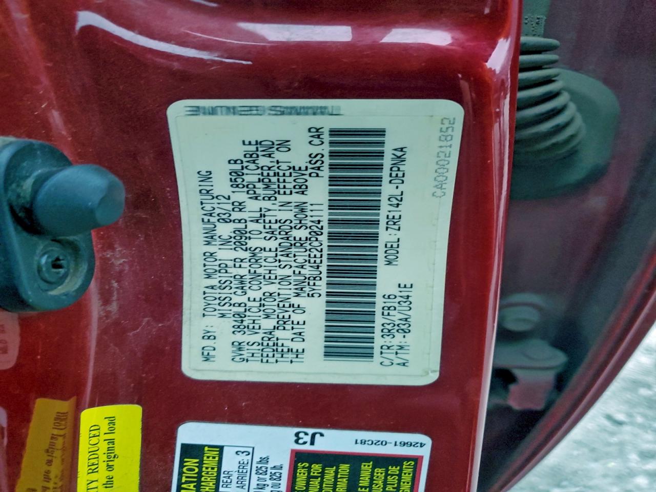 Toyota Corolla Base Image 4