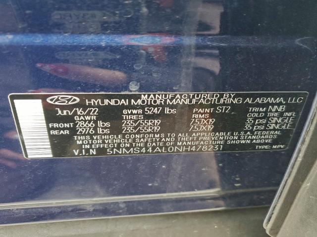 Hyundai SANTA FE Limited Image 9