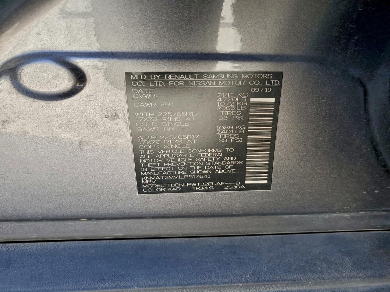 Nissan Rogue S Image 9