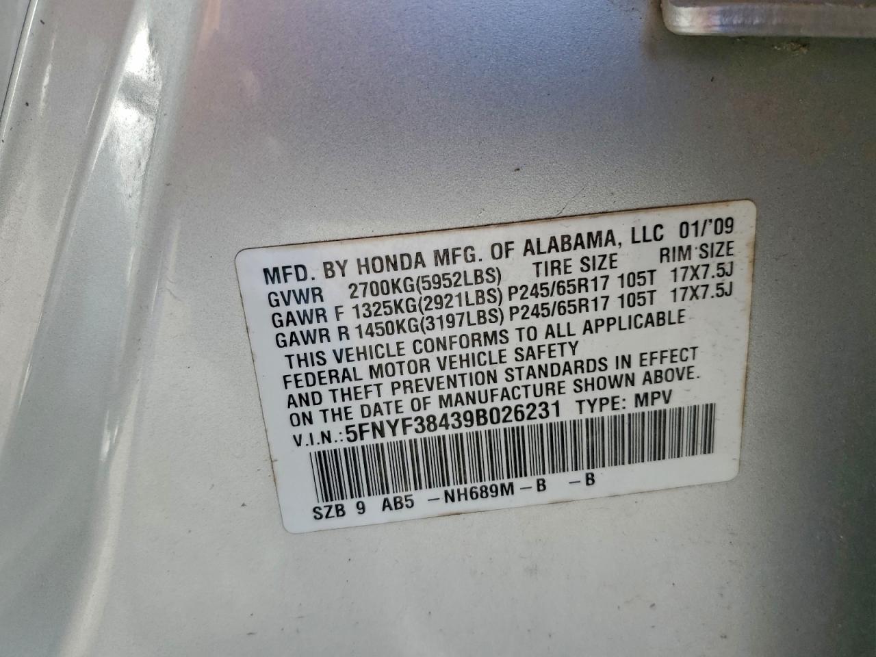 Honda Pilot Ex Image 12