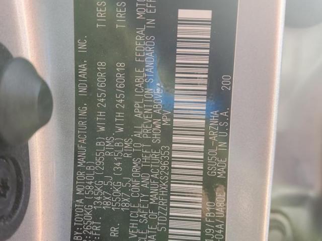 Toyota Highlander Le Image 5