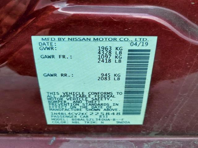 Nissan Altima Sr Image 6