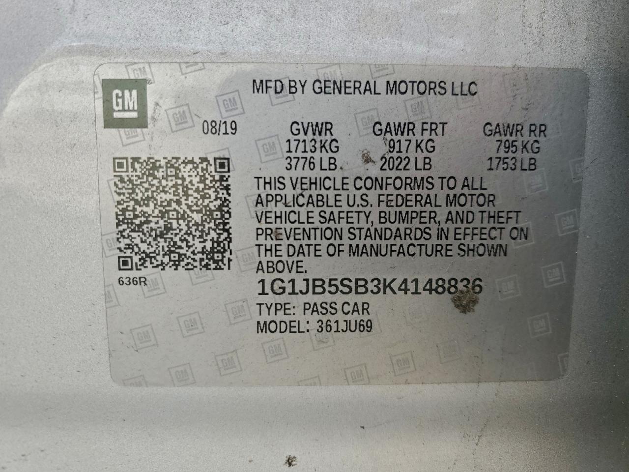 Chevrolet Sonic Ls Image 9