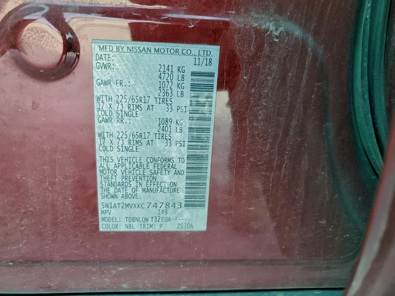 Nissan Rogue S Image 14