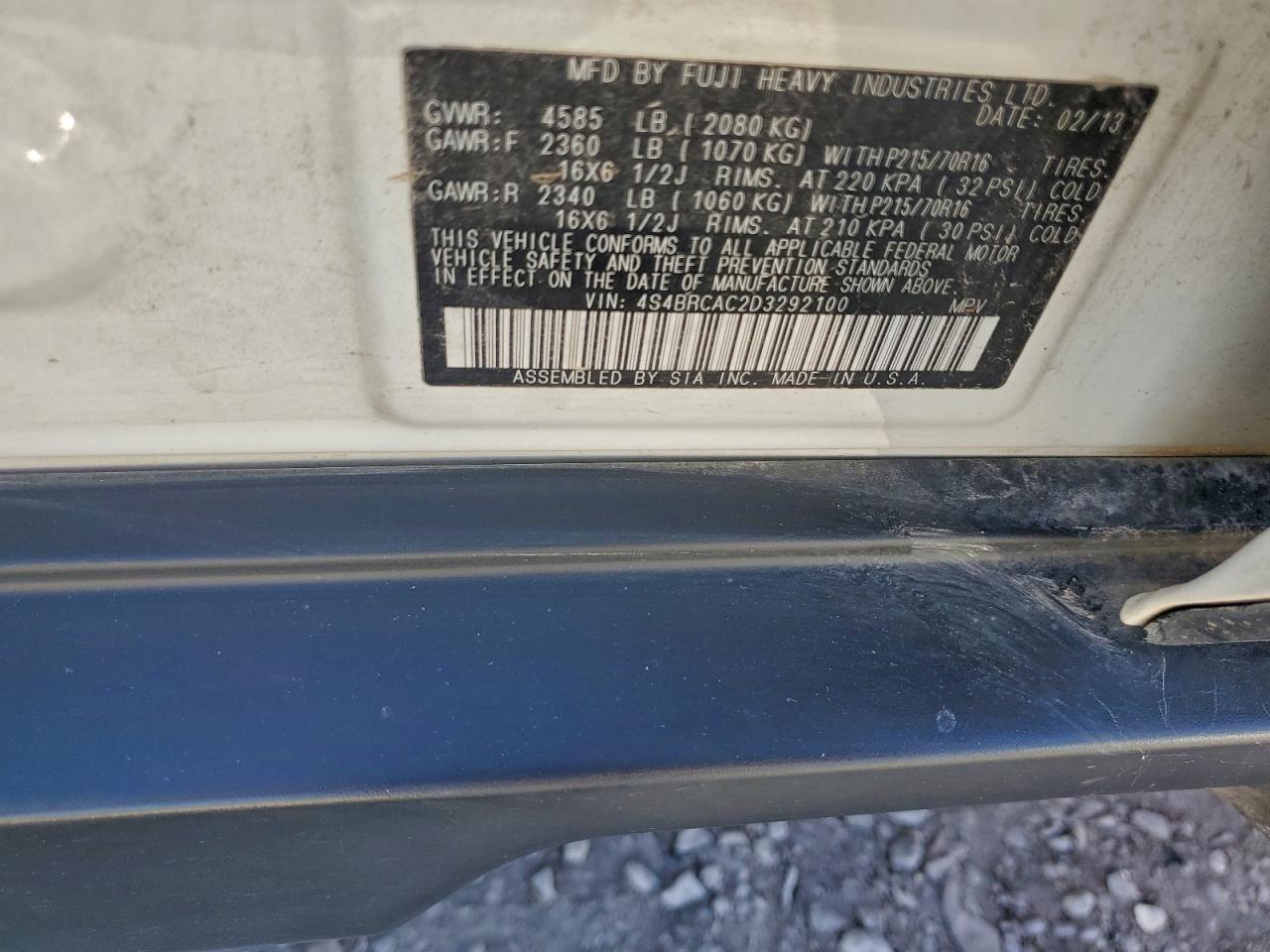 Subaru Outback 2.5i Image 9