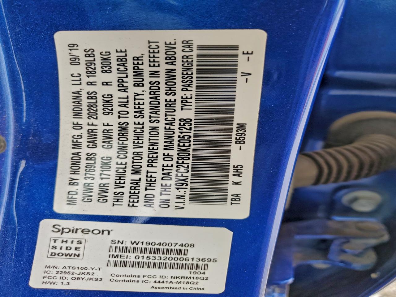 Honda Civic Sport Image 2