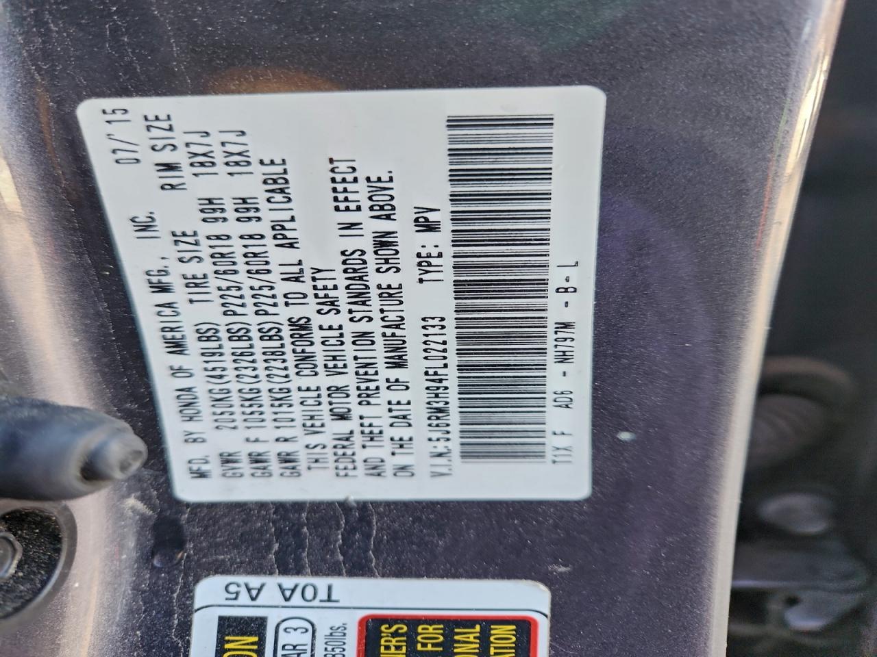 Honda Crv Touring Image 14