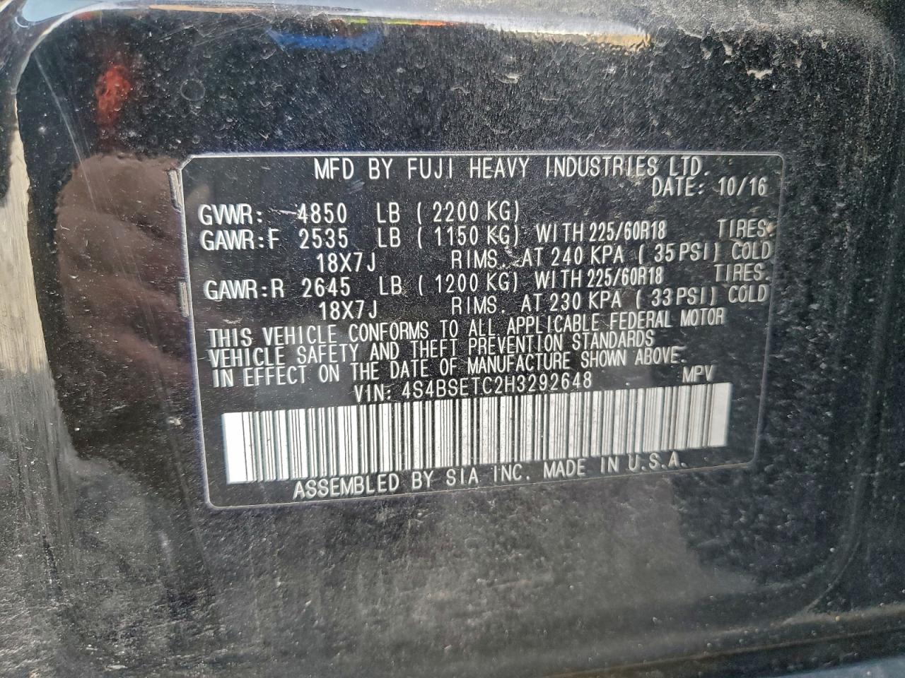 Subaru Outback Touring Image 12