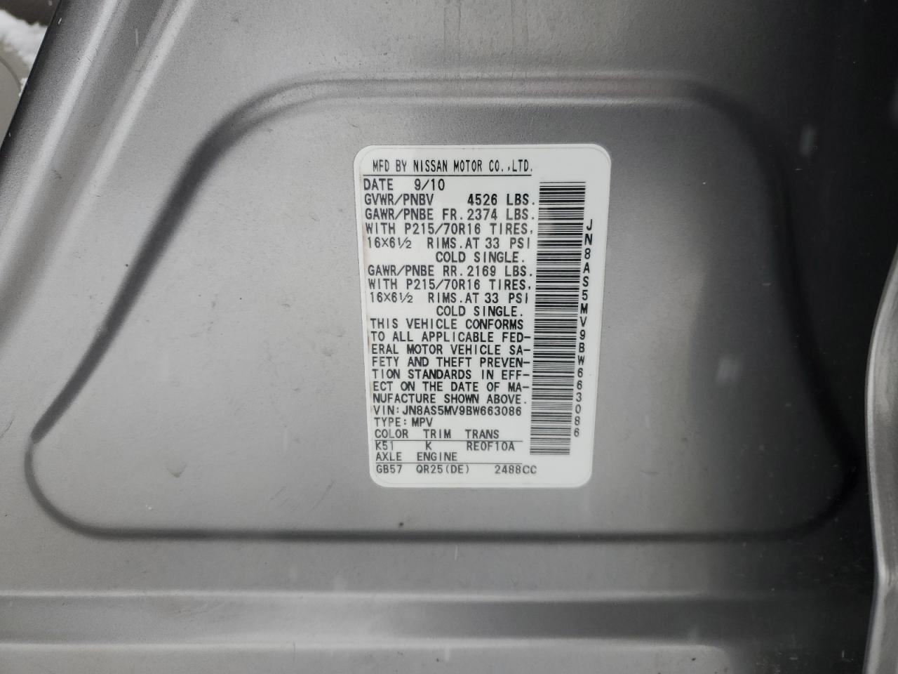 Nissan Rogue S Image 6